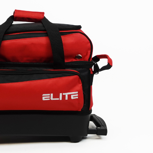 Elite Deluxe 2 Ball Roller Black Bowling Bag | Bowling.Com